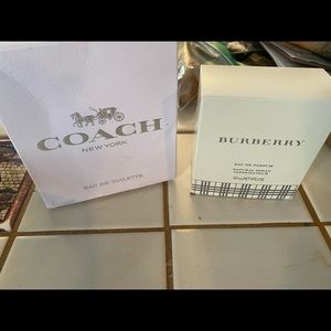 Brand new Coach and Burberry Perfume**